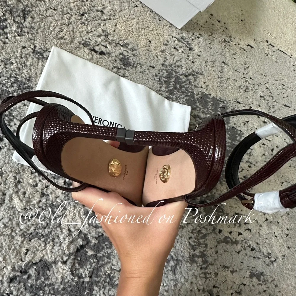 VERONICA BEARD Leather Colette Pumps